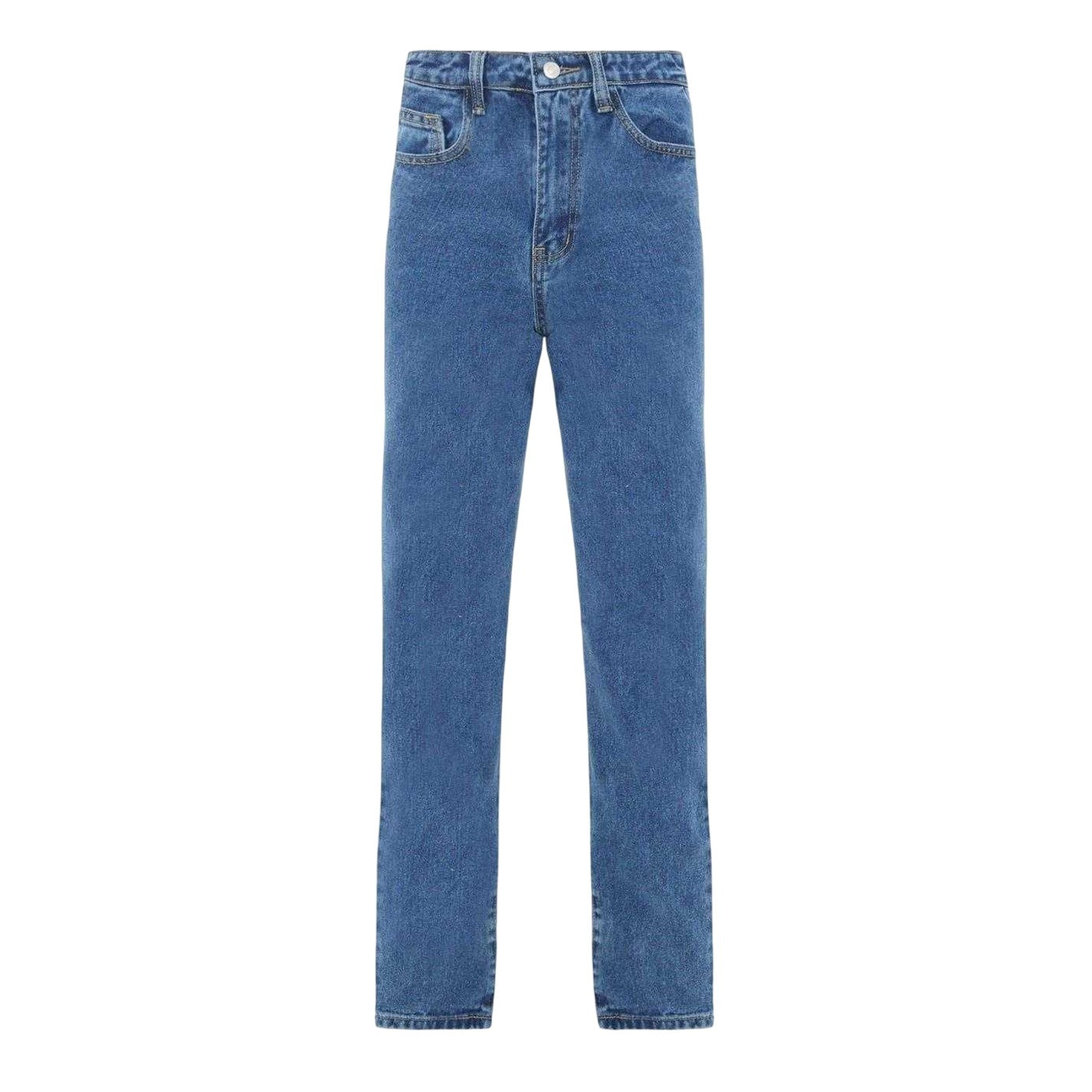 Mid Blue - Front - I Saw It First Womens-Ladies Denim Jeans