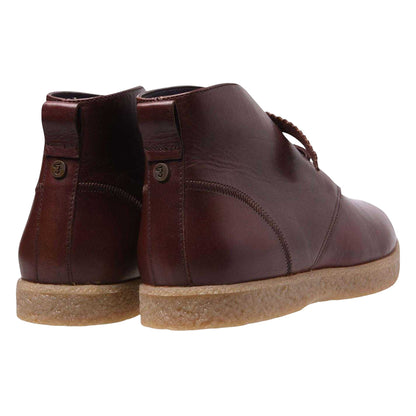 Brown - Back - Farah Mens Jonah Leather Chukka Boots