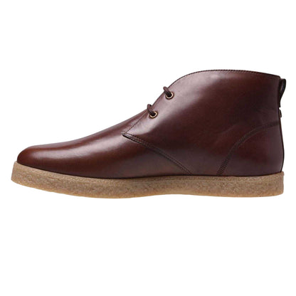 Brown - Side - Farah Mens Jonah Leather Chukka Boots