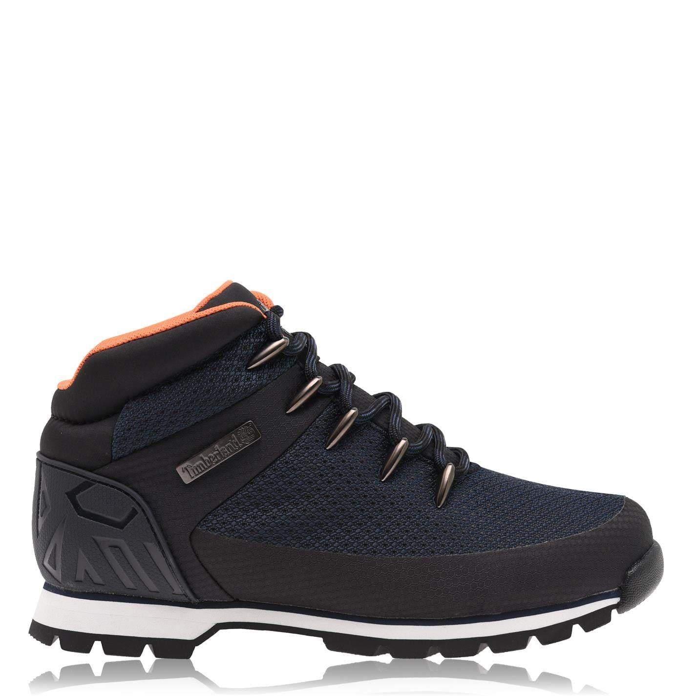 Navy Blue - Front - Timberland Mens Euro Sprint Textile Hiking Boots