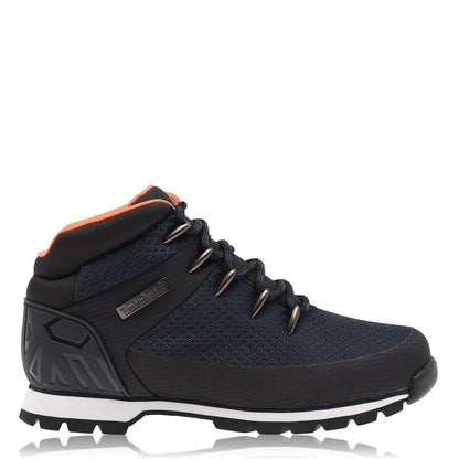 Navy Blue - Front - Timberland Mens Euro Sprint Textile Hiking Boots