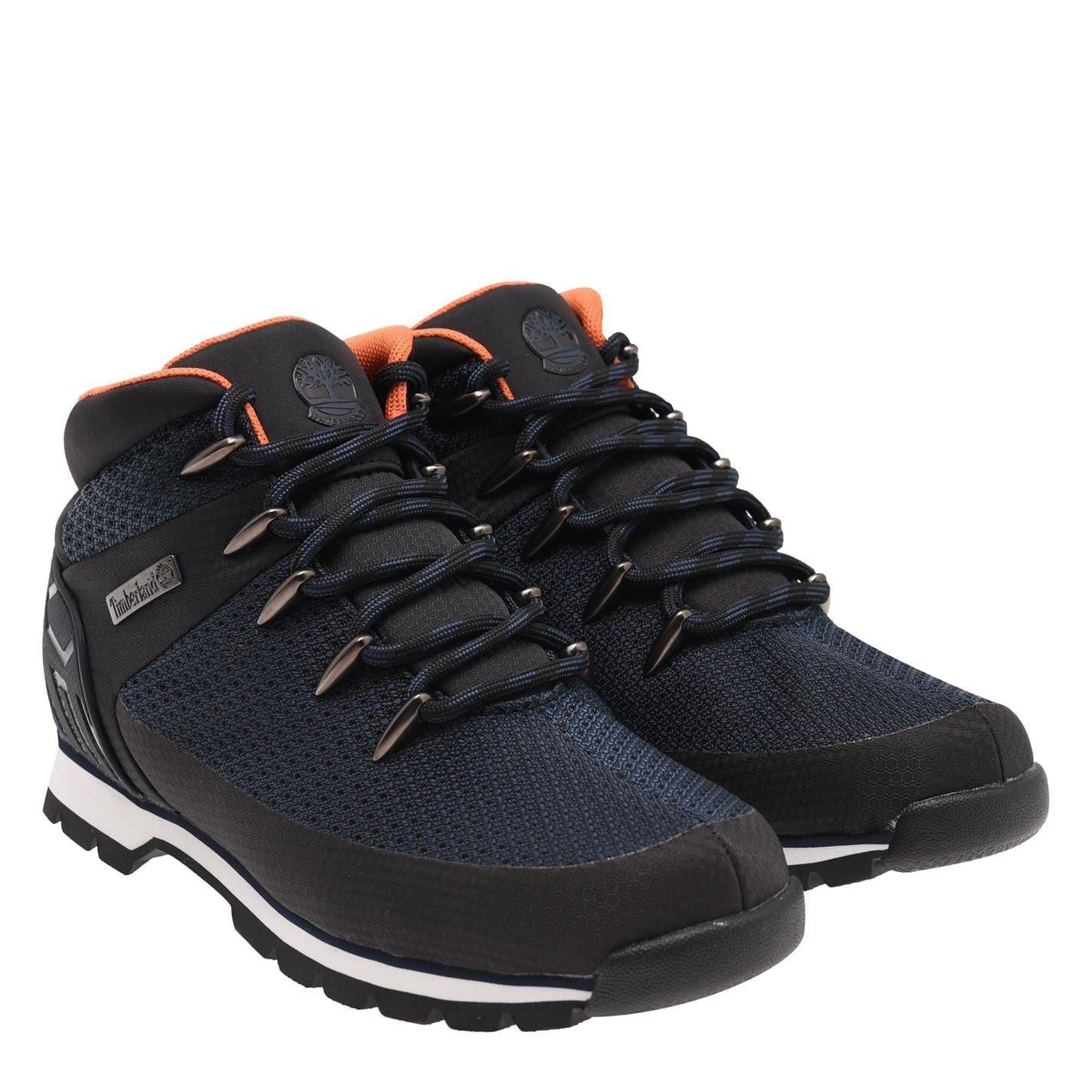 Navy Blue - Side - Timberland Mens Euro Sprint Textile Hiking Boots