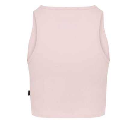 Sepia Rose - Back - Vans Womens-Ladies Essential Embroidered Logo Vest Top