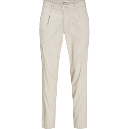 Moonbeam - Front - Jack And Jones Mens Plain Cargo Trousers