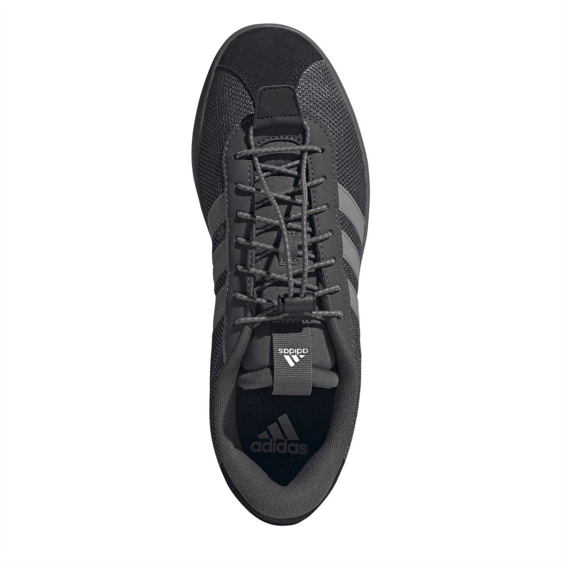 Grey - Lifestyle - Adidas Mens VL Court 3.0 Leather Flat Skate Shoes