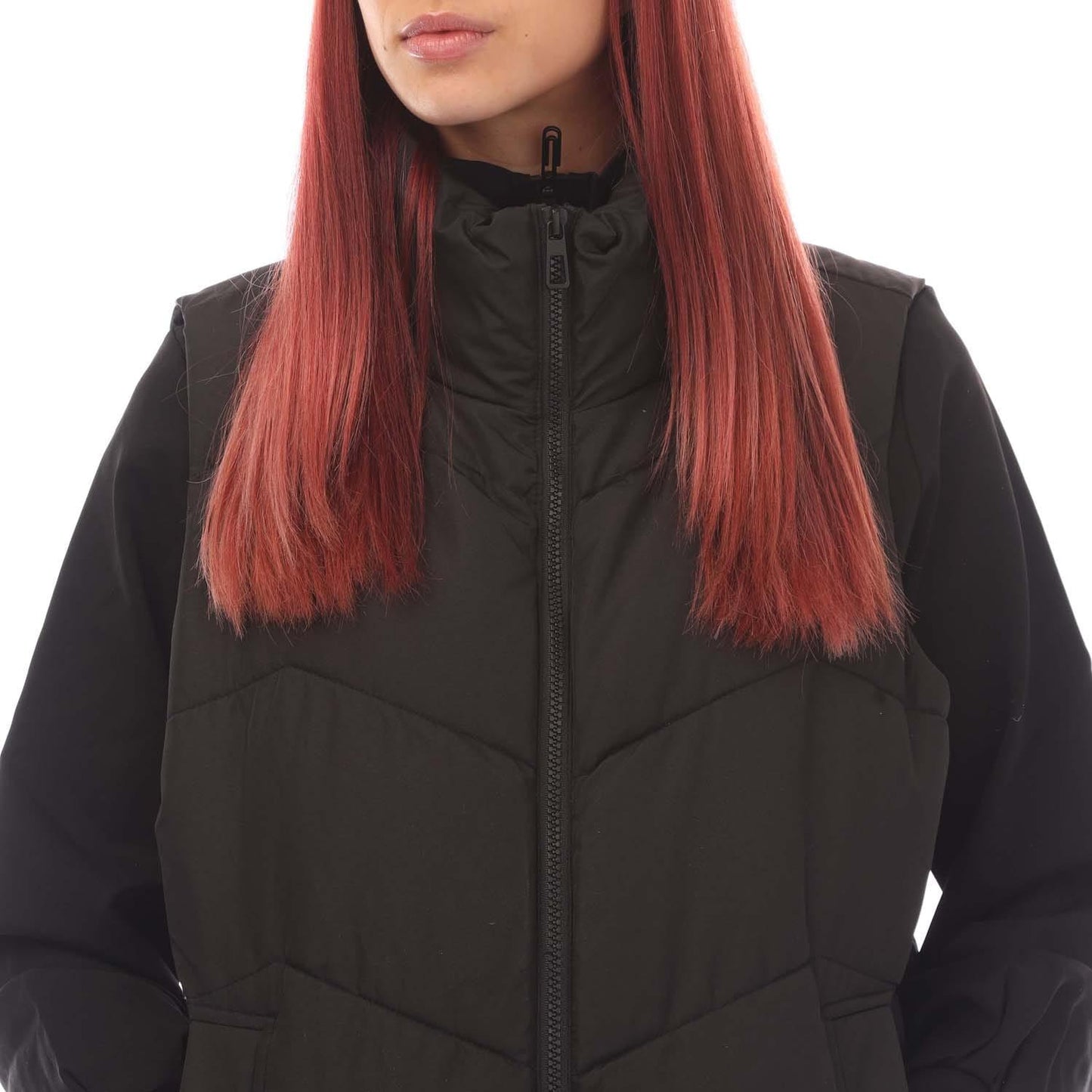 Black - Side - Vero Moda Womens-Ladies Ligaeva Gilet