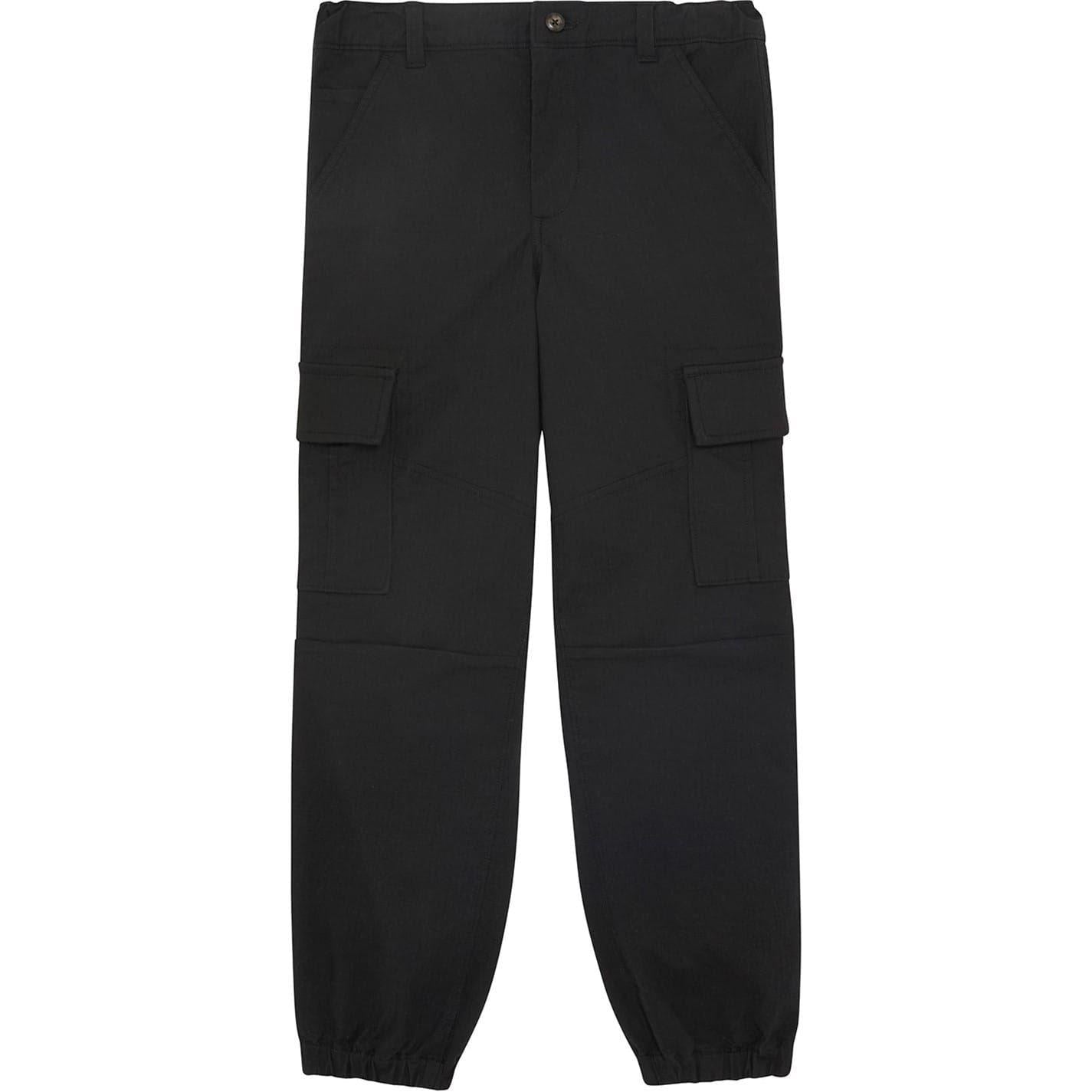 Jet Black - Front - Lyle & Scott Childrens-Kids Ripstop Straight Cargo Trousers