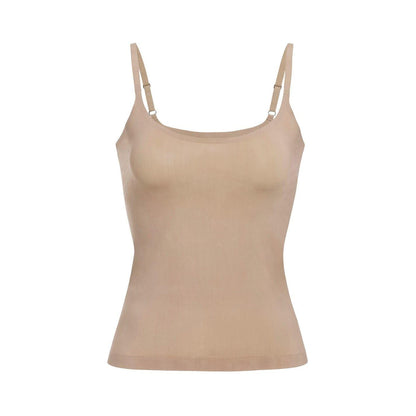 Clay - Front - Wolford Womens-Ladies Sleeveless Everyday Vest Top