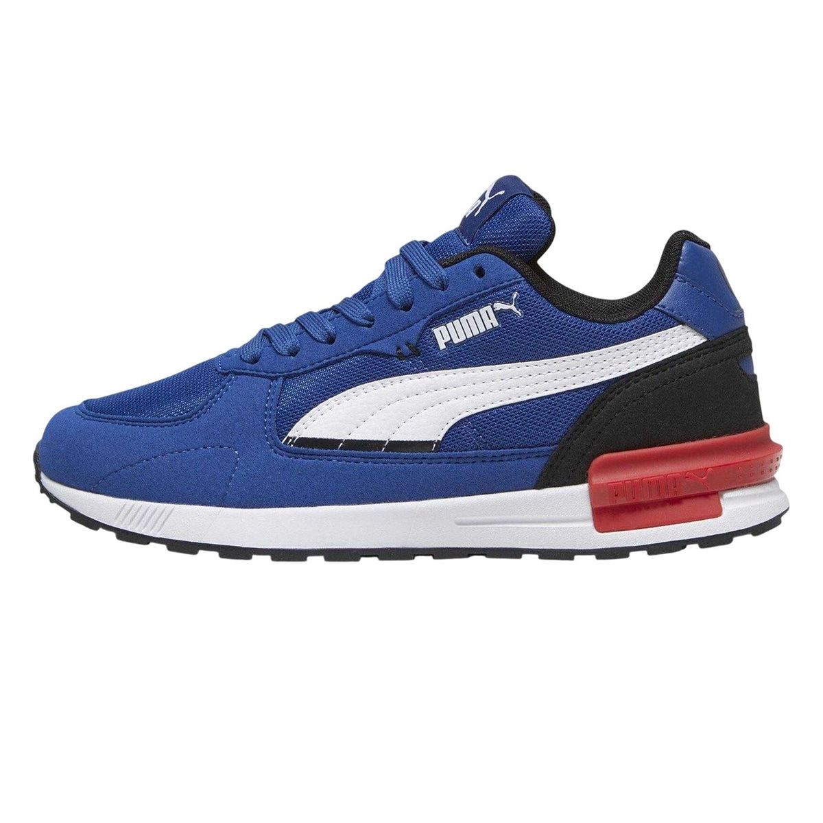 Blue-White-Black - Back - Puma Childrens-Kids Graviton Trainers