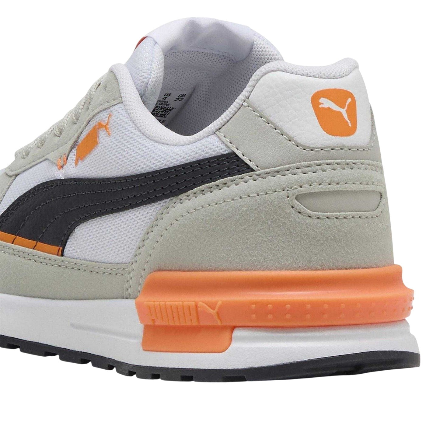 Puma White-Navy-Grey - Lifestyle - Puma Childrens-Kids Graviton Trainers
