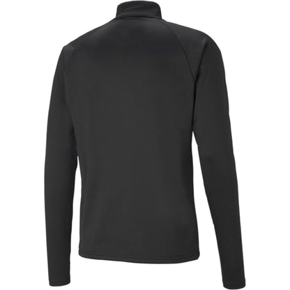 Black - Back - Puma Mens TeamLIGA Quarter Zip Track Top