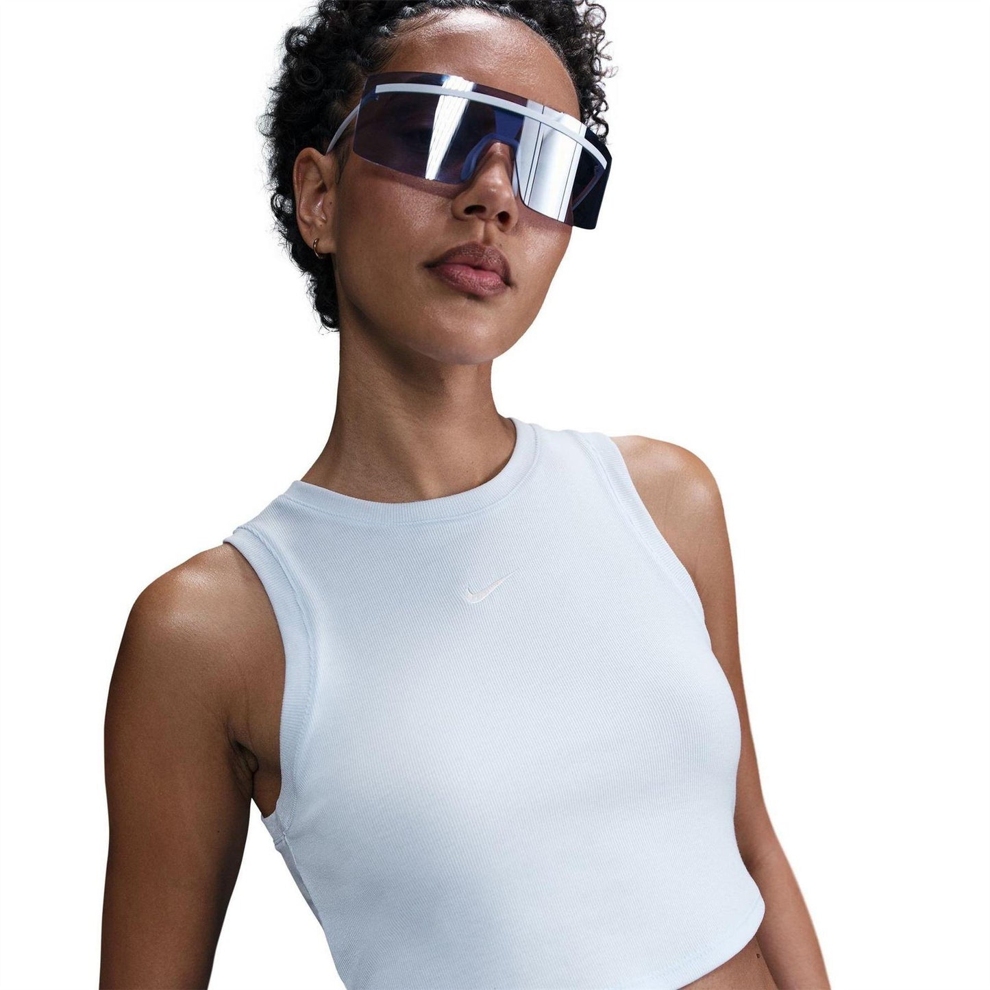 Blue Tint-Sail - Front - Nike Womens-Ladies Sleeveless Tank Top