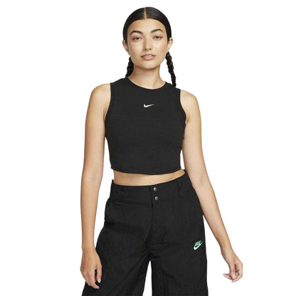 Black - Front - Nike Womens-Ladies Sleeveless Tank Top
