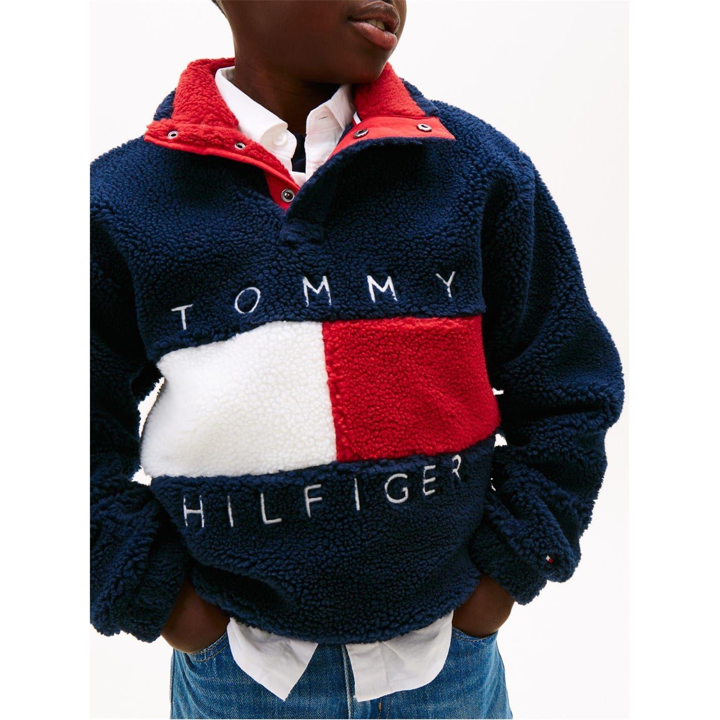 Heritage - Side - Tommy Hilfiger Childrens-Kids Heritage Fleece Sweatshirt