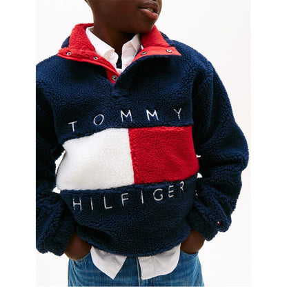 Heritage - Side - Tommy Hilfiger Childrens-Kids Heritage Fleece Sweatshirt