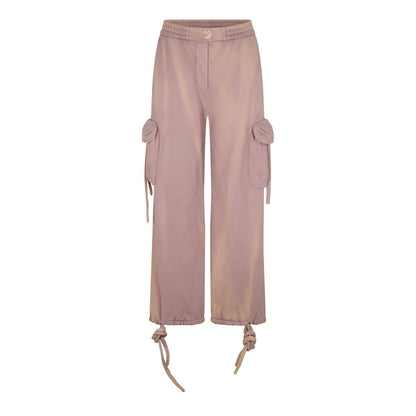 Nude - Front - Off White Womens-Ladies Laundry Cargo Trousers