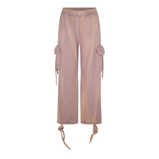 Nude - Front - Off White Womens-Ladies Laundry Cargo Trousers