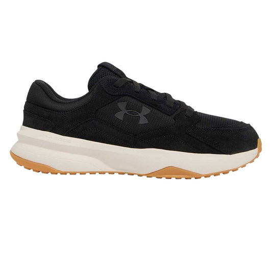 Black - Front - Under Armour Mens Edge Suede Trainers