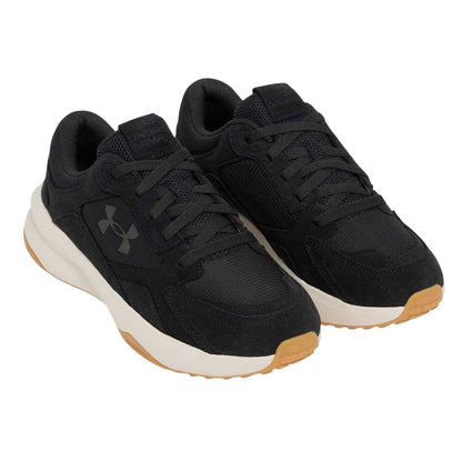 Black - Pack Shot - Under Armour Mens Edge Suede Trainers