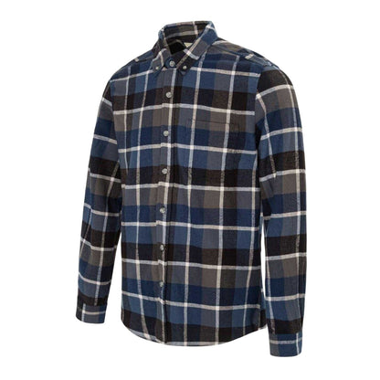 Blue-Black - Side - Firetrap Mens Checkered Shirt