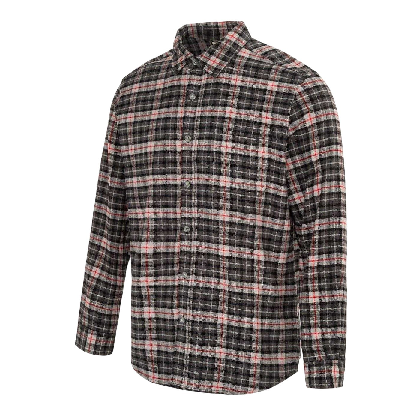 Black-Grey - Side - Firetrap Mens Checkered Shirt
