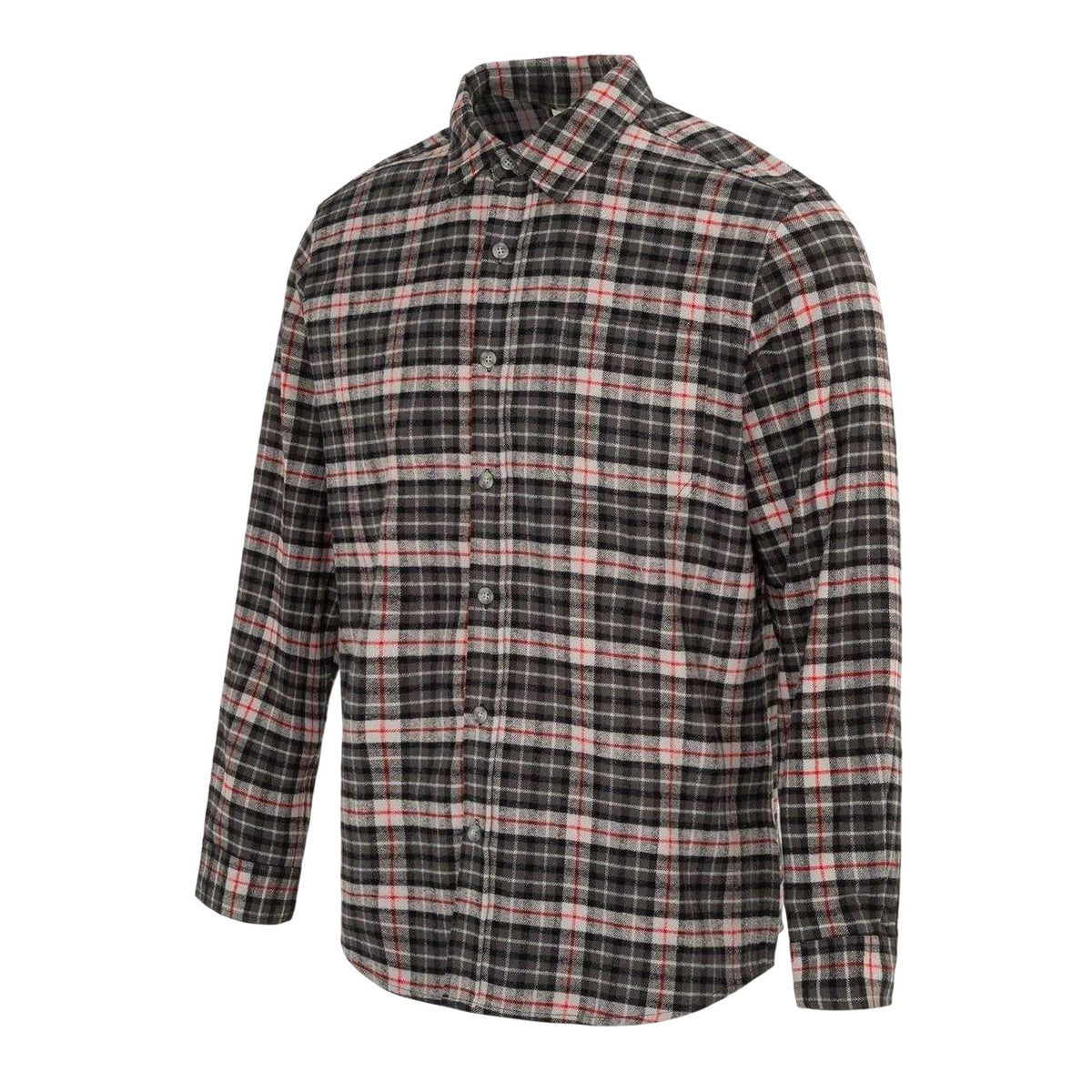 Black-Grey - Side - Firetrap Mens Checkered Shirt