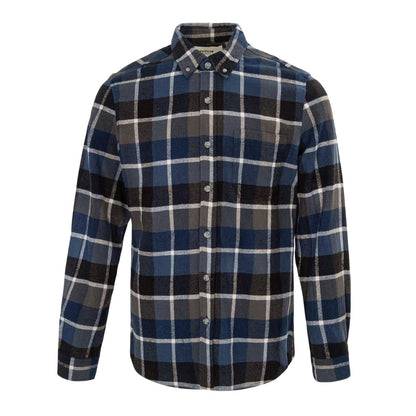 Blue-Black - Front - Firetrap Mens Checkered Shirt