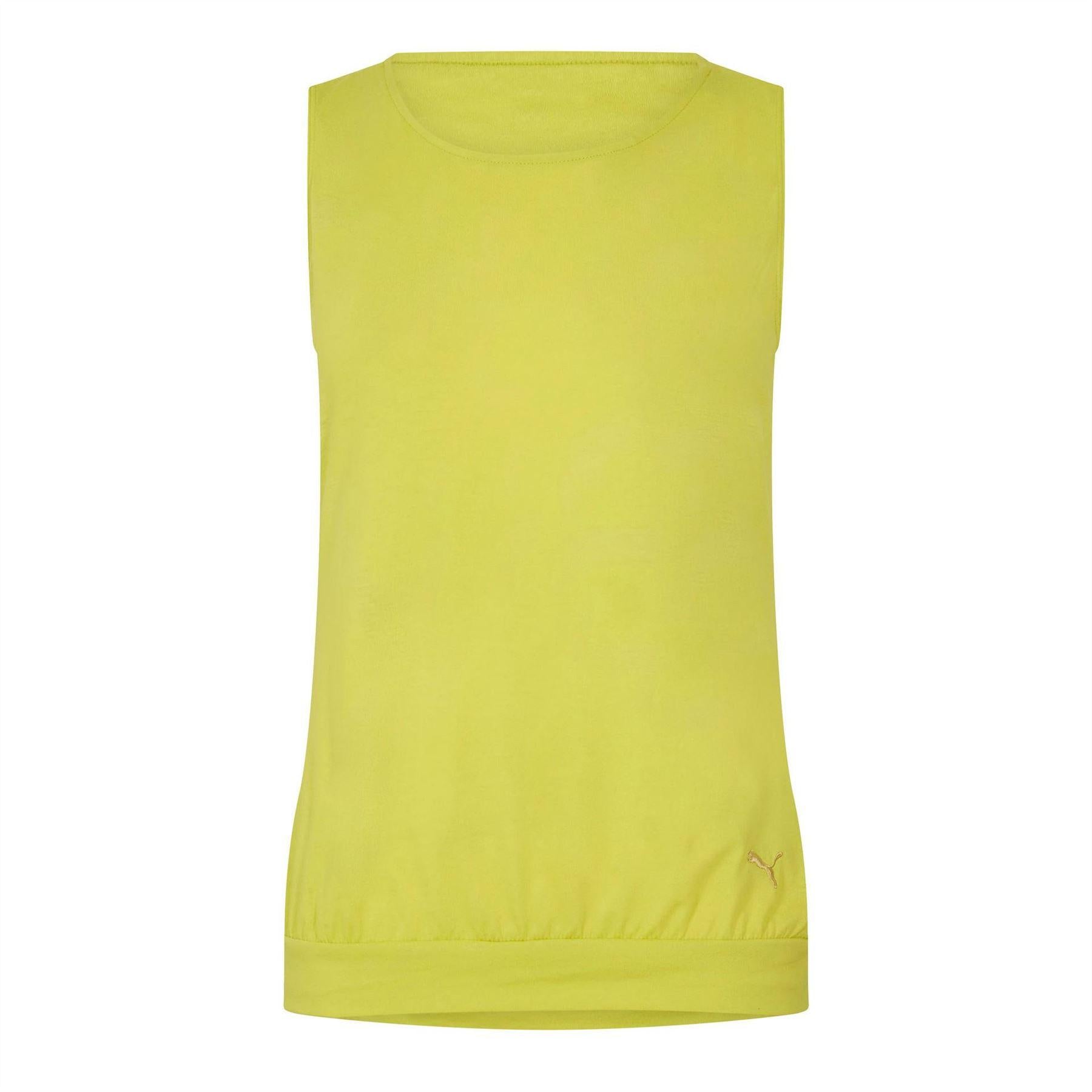 Green - Front - Puma Womens-Ladies Sleeveless Vest Top