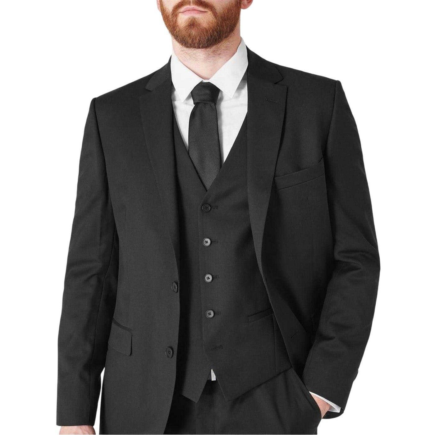 Black - Lifestyle - Ted Baker Mens Irvinws Slim Formal Waistcoat