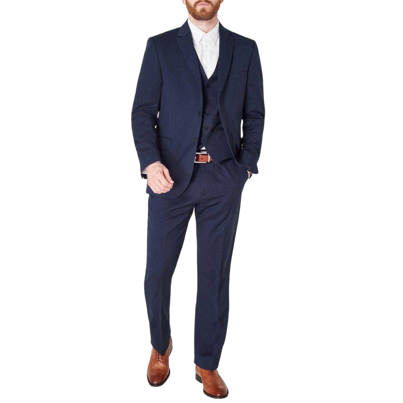 Blue - Lifestyle - Ted Baker Mens Irvinws Slim Formal Waistcoat