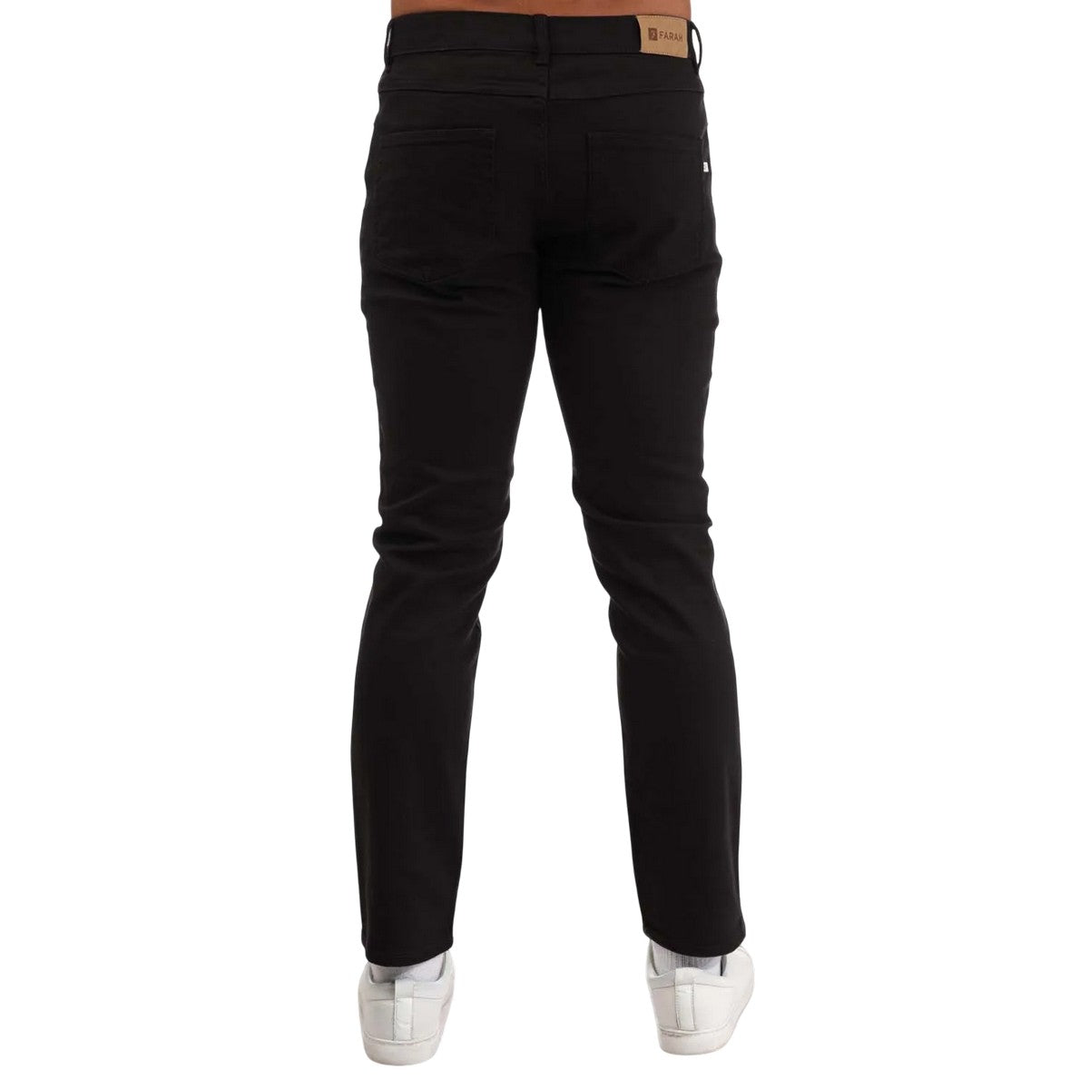 Black - Back - Farah Mens Lawson Regular Jeans