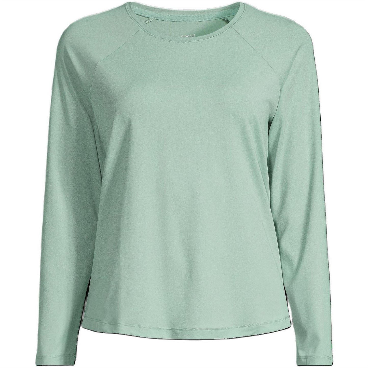 Green - Front - Casall Womens-Ladies Performance Long-Sleeved Gym Technical Top