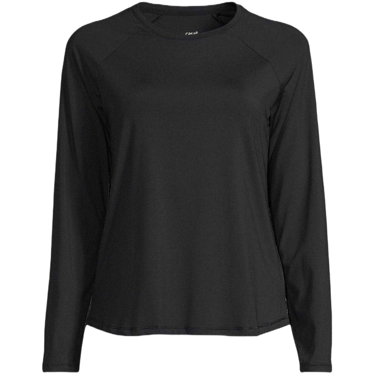 Black - Front - Casall Womens-Ladies Performance Long-Sleeved Gym Technical Top