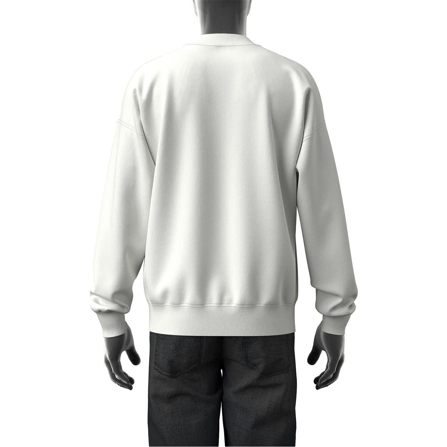 Off White - Back - Diesel Mens Roby N1 Regular Sweatshirt