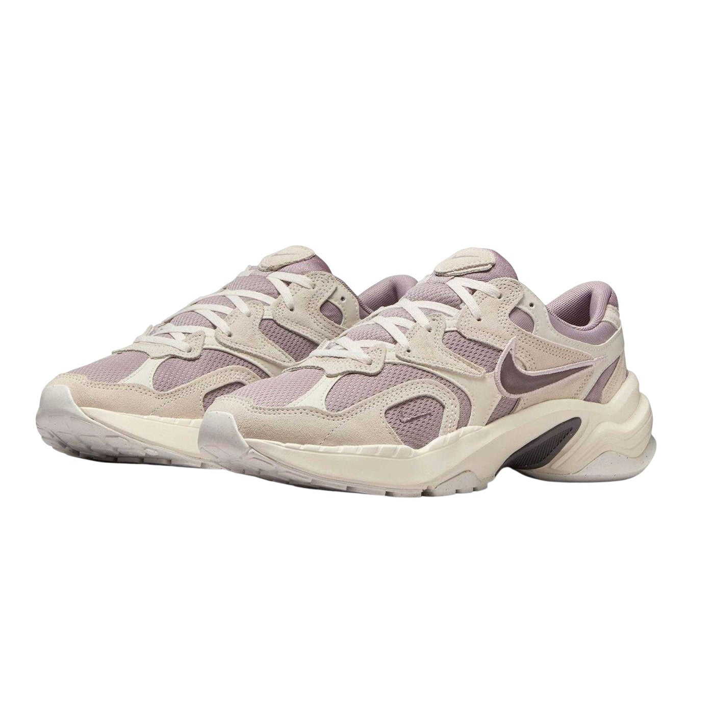 Violet Purple - Pack Shot - Nike Womens-Ladies Al8 Suede Chunky Sole Trainers