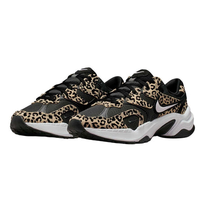 Black-Leopard - Pack Shot - Nike Womens-Ladies Al8 Suede Chunky Sole Trainers