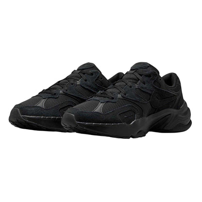 Triple Black - Pack Shot - Nike Womens-Ladies Al8 Suede Chunky Sole Trainers