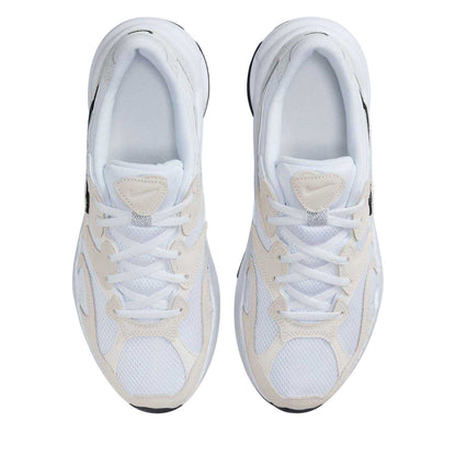 White-Black - Side - Nike Womens-Ladies Al8 Suede Chunky Sole Trainers