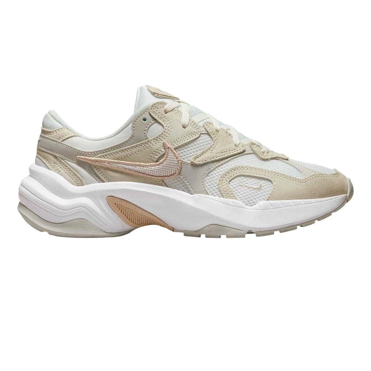 Off White-Bone - Front - Nike Womens-Ladies Al8 Suede Chunky Sole Trainers