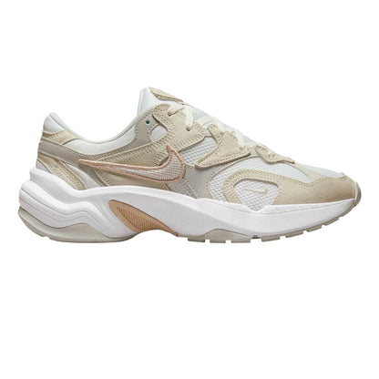 Off White-Bone - Front - Nike Womens-Ladies Al8 Suede Chunky Sole Trainers