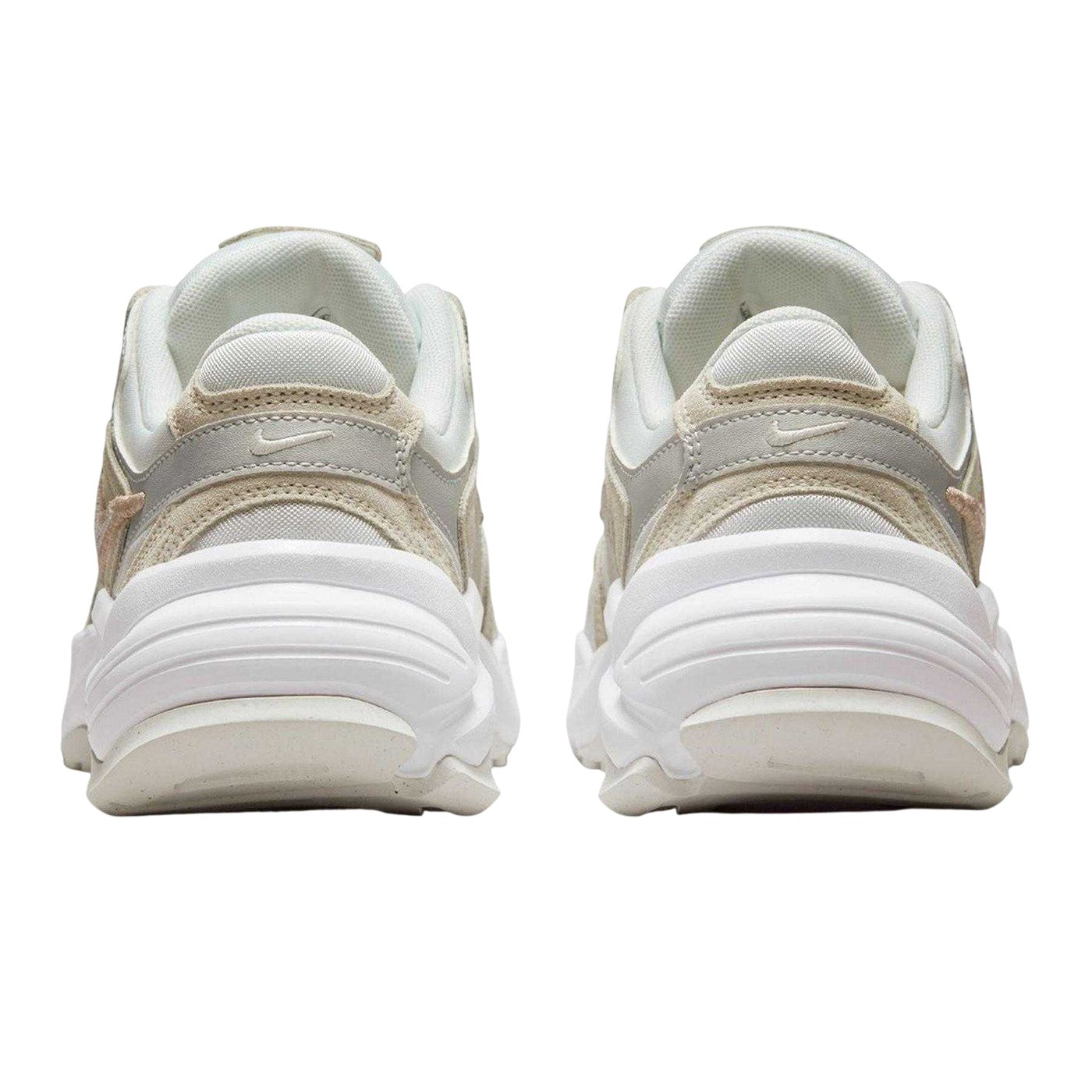 Off White-Bone - Back - Nike Womens-Ladies Al8 Suede Chunky Sole Trainers
