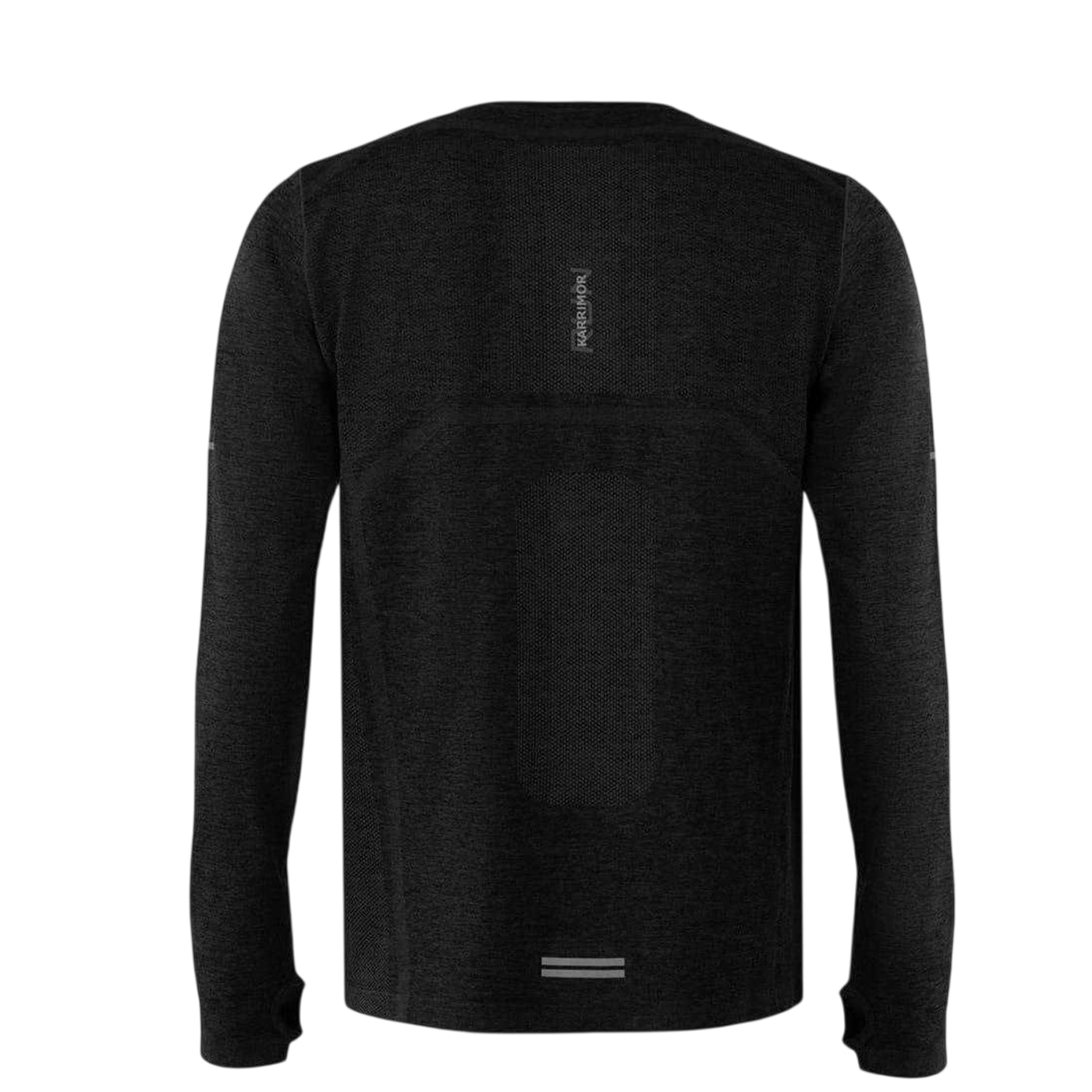 Black Marl - Back - Karrimor Mens Xlite Long-Sleeved Running Top