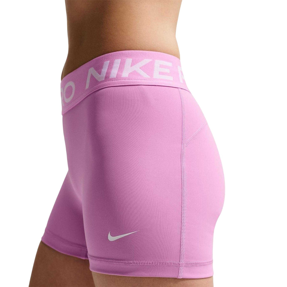 Magenta - Side - Nike Womens-Ladies Pro Compression Shorts