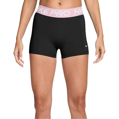 Black-Pink - Pack Shot - Nike Womens-Ladies Pro Compression Shorts