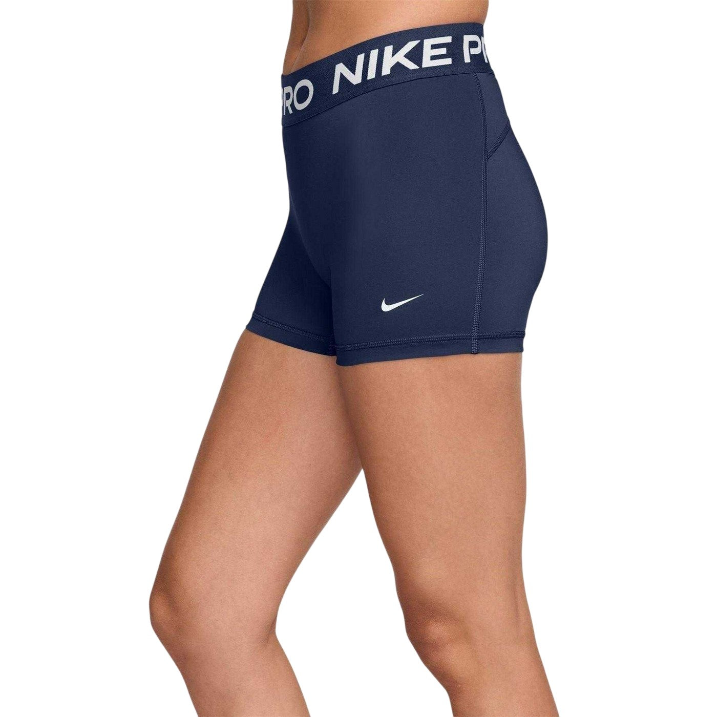 Midnight Navy - Side - Nike Womens-Ladies Pro Compression Shorts