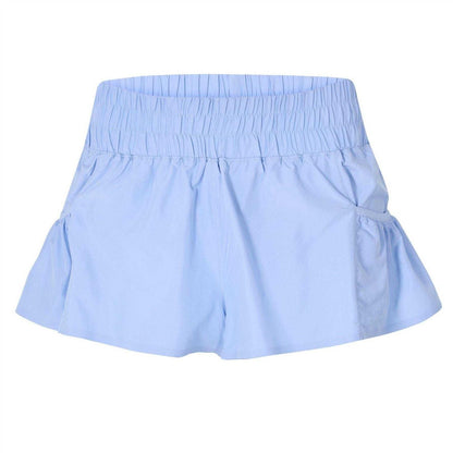 Brunnera Blue - Front - USA Pro Womens-Ladies Flow Workout Running Shorts