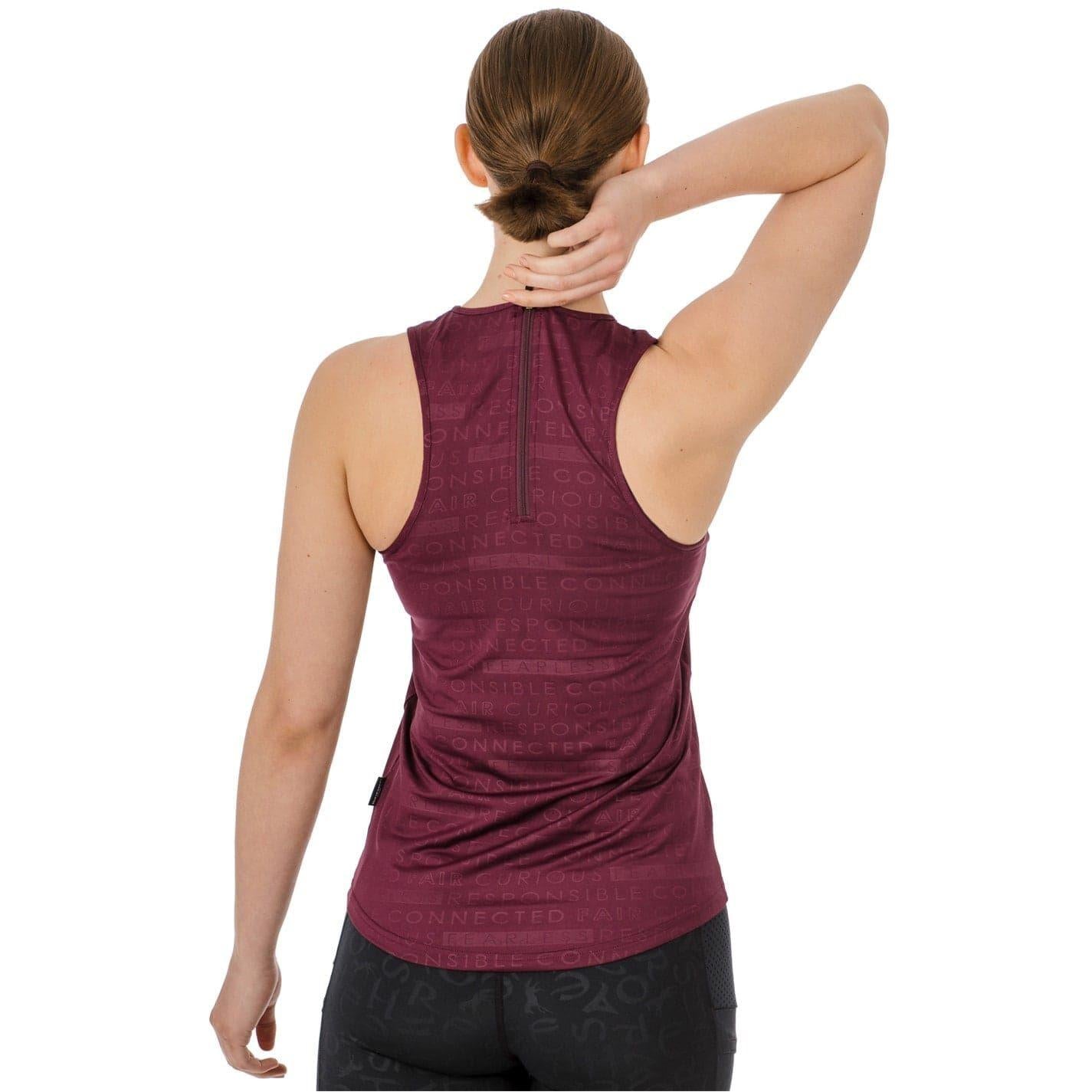 Beetroot - Back - Horseware Womens-Ladies Tank Top