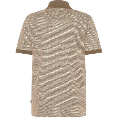 Beige - Back - Boss Mens H-Parlay Tailored Polo Shirt
