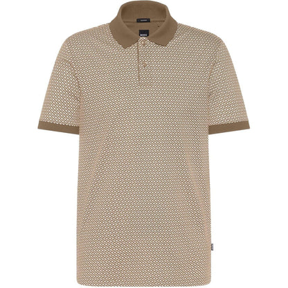Beige - Front - Boss Mens H-Parlay Tailored Polo Shirt