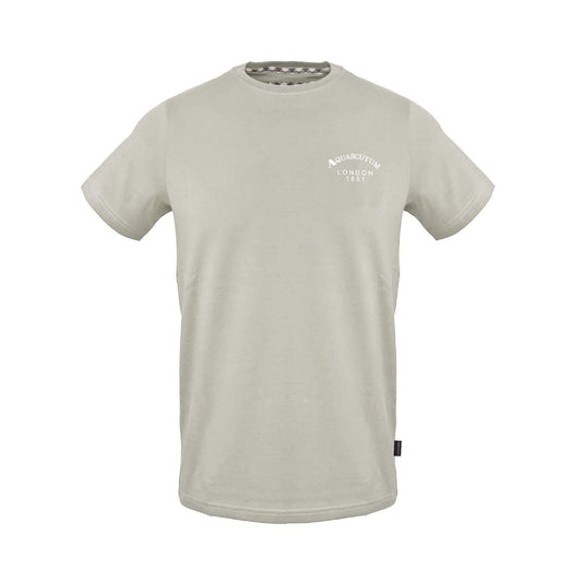 Grey - Front - Aquascutum Mens Regular T-Shirt